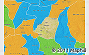 Satellite Map of Kahone, political outside