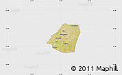 Satellite Map of Kahone, single color outside
