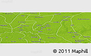 Physical Panoramic Map of Kahone