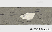 Shaded Relief Panoramic Map of Kahone, darken