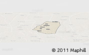 Shaded Relief Panoramic Map of Kahone, lighten
