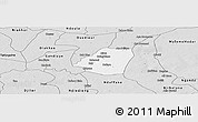 Silver Style Panoramic Map of Kahone