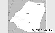Gray Simple Map of Kahone