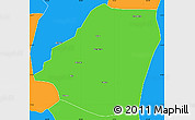 Political Simple Map of Kahone