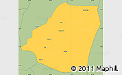 Savanna Style Simple Map of Kahone