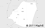 Silver Style Simple Map of Kahone