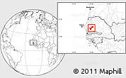 Blank Location Map of Gossas, highlighted parent region