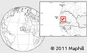 Blank Location Map of Gossas