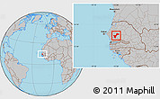 Gray Location Map of Gossas