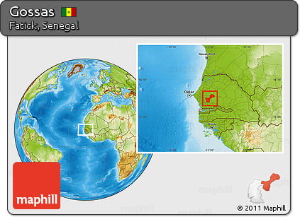 Physical Location Map of Gossas