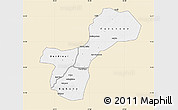 Classic Style Map of Gossas, single color outside