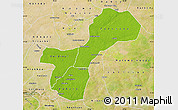 Physical Map of Gossas, satellite outside