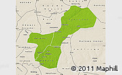Physical Map of Gossas, shaded relief outside
