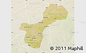 Satellite Map of Gossas, lighten