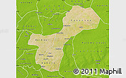 Satellite Map of Gossas, physical outside