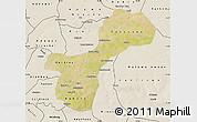 Satellite Map of Gossas, shaded relief outside