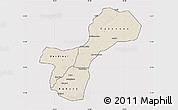 Shaded Relief Map of Gossas, cropped outside