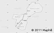Silver Style Map of Gossas, single color outside