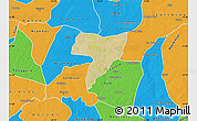 Satellite Map of Ouadiour, political outside