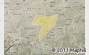 Satellite Map of Ouadiour, semi-desaturated