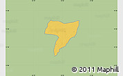 Savanna Style Map of Ouadiour, single color outside