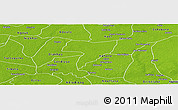 Physical Panoramic Map of Ouadiour