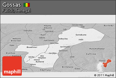 Gray Panoramic Map of Gossas