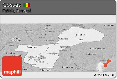 Gray Panoramic Map of Gossas