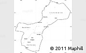 Blank Simple Map of Gossas, cropped outside