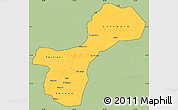 Savanna Style Simple Map of Gossas, cropped outside
