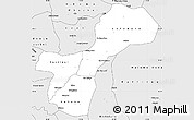 Silver Style Simple Map of Gossas