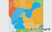 Political Shades Map of Fatick