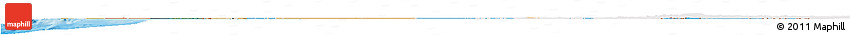 Political Horizon Map of Senegal, single color outside