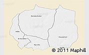 Classic Style 3D Map of Kaffrine, single color outside