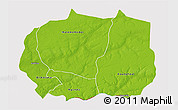 Physical 3D Map of Kaffrine, cropped outside