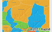 Political 3D Map of Kaffrine