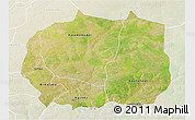 Satellite 3D Map of Kaffrine, lighten