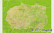 Satellite 3D Map of Kaffrine, physical outside