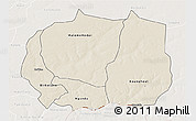 Shaded Relief 3D Map of Kaffrine, lighten