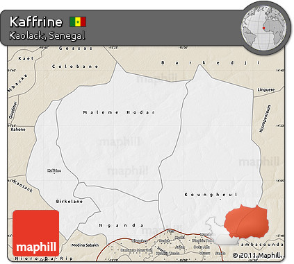 Classic Style Map of Kaffrine