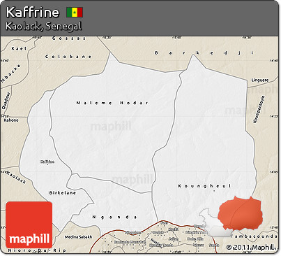 Classic Style Map of Kaffrine