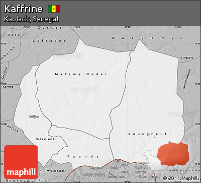 Gray Map of Kaffrine