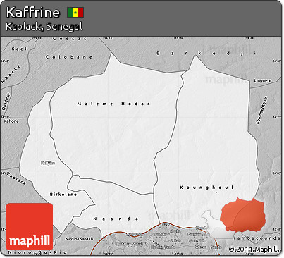 Gray Map of Kaffrine