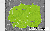 Physical Map of Kaffrine, desaturated