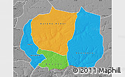 Political Map of Kaffrine, desaturated