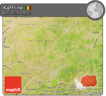 Satellite Map of Kaffrine