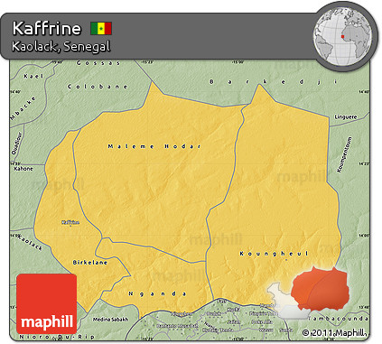 Savanna Style Map of Kaffrine