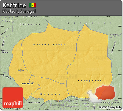 Savanna Style Map of Kaffrine