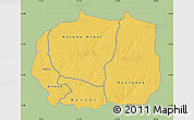 Savanna Style Map of Kaffrine, single color outside