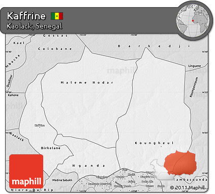 Silver Style Map of Kaffrine